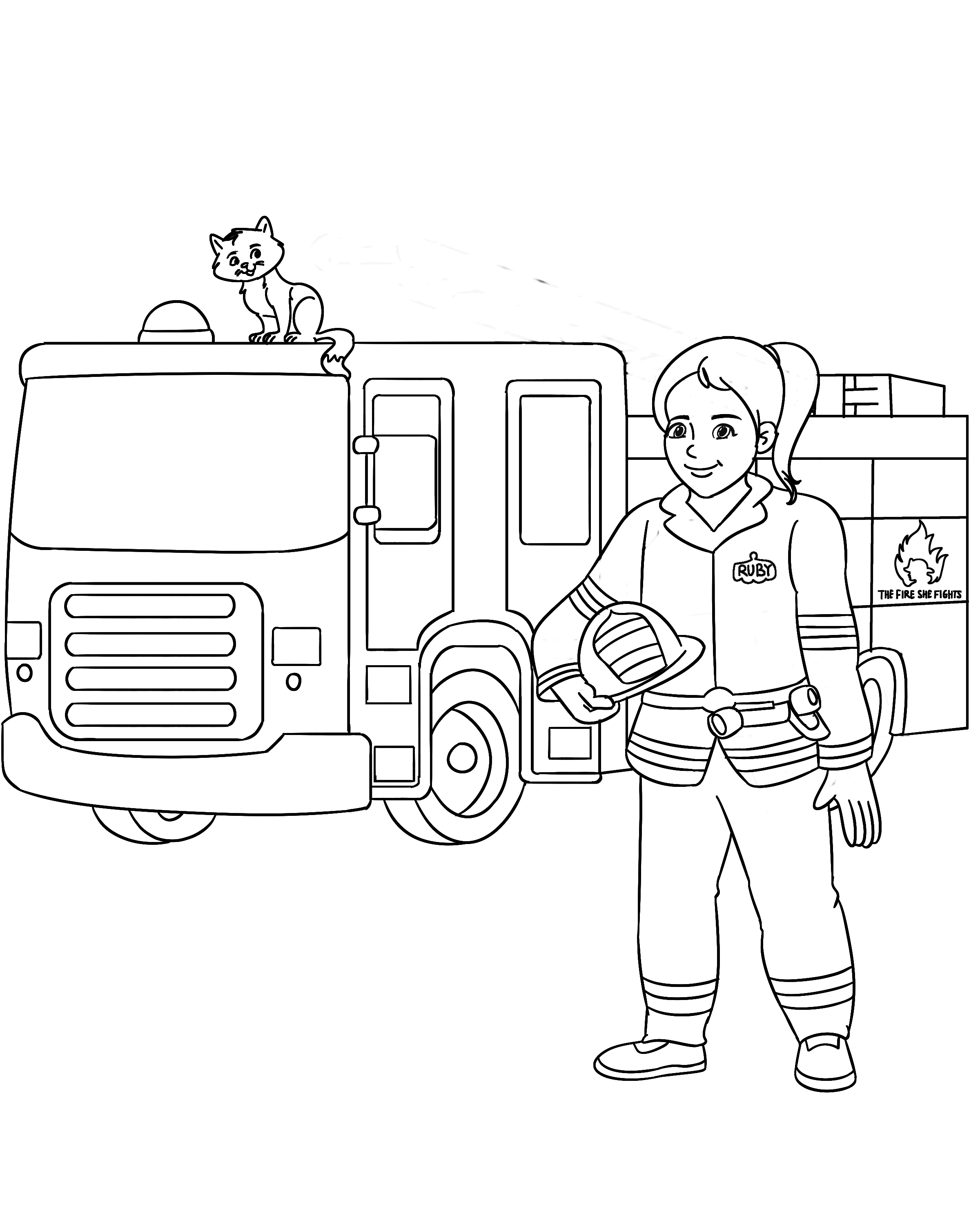 firefighter coloring pages